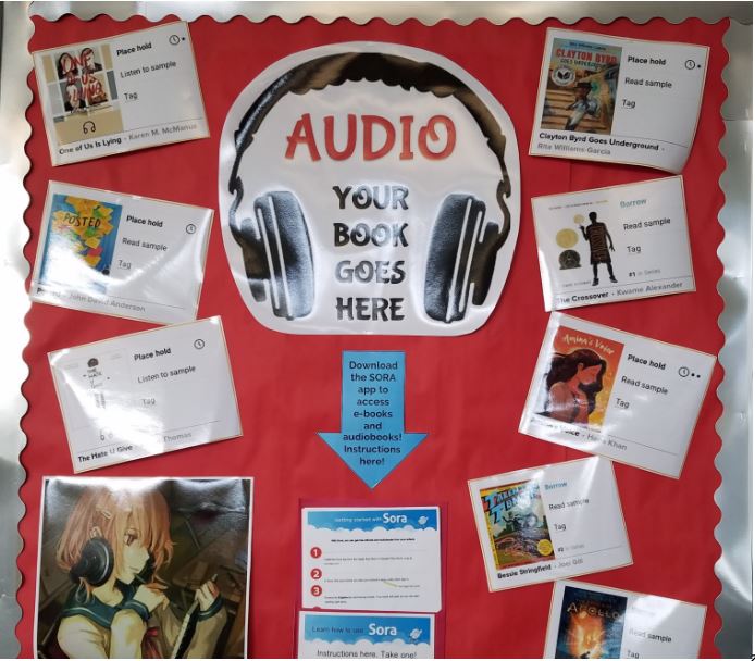 audiobook promotional ideas for bulletin board