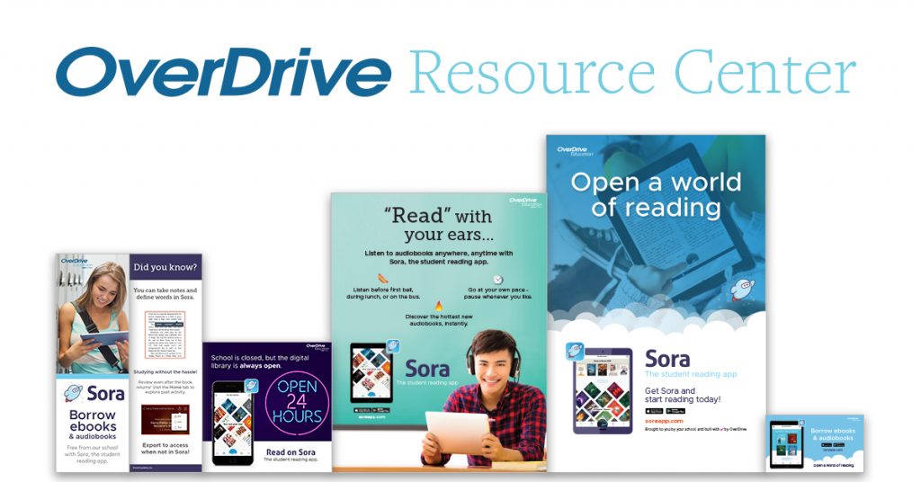 overdrive resource center ad collateral collage