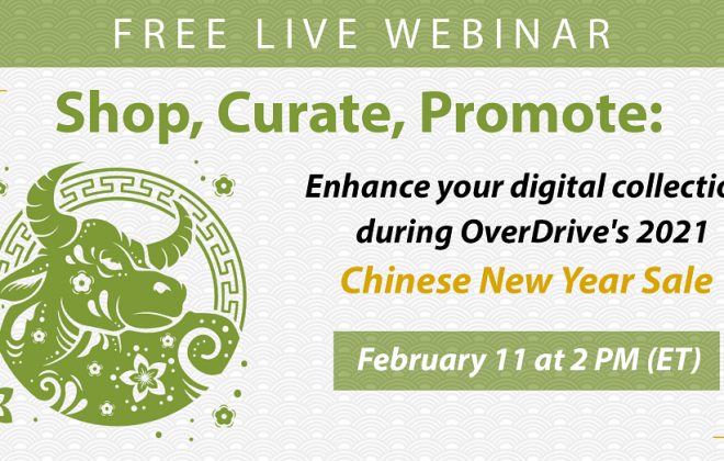 chinese new year sale webinar ox and text on background