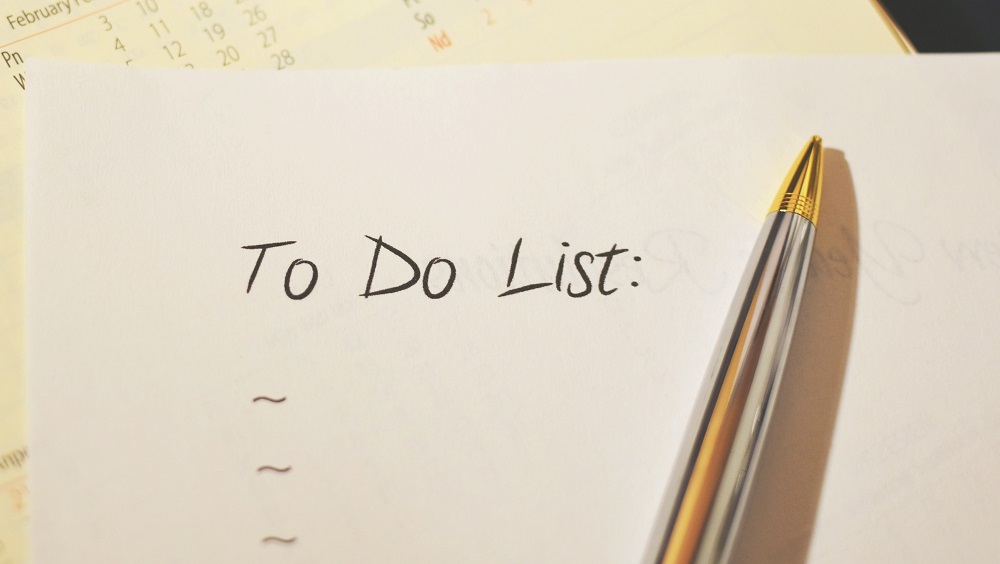 to do list stock image pen on paper