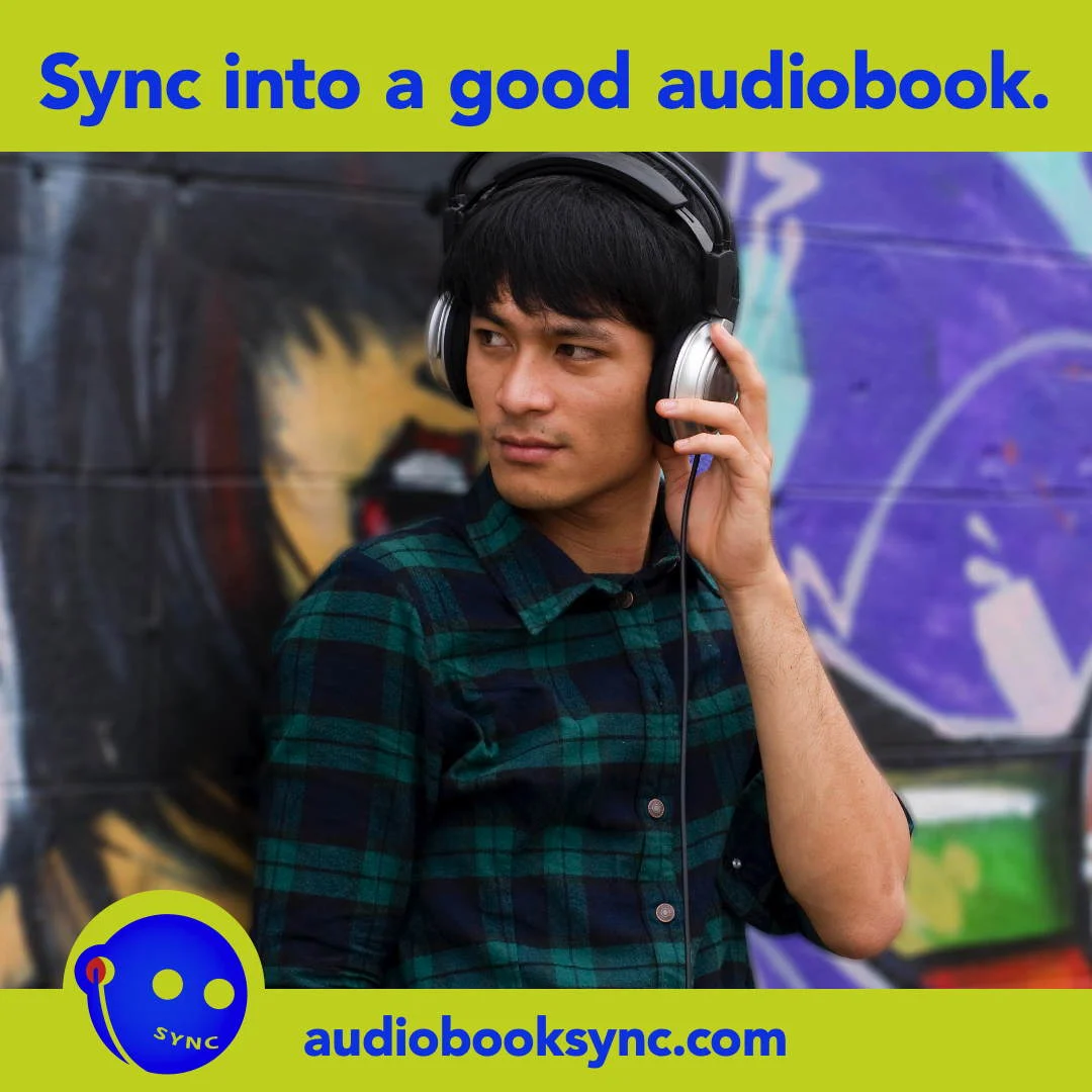 SYNC audiobooks for teens 2022 social graphic