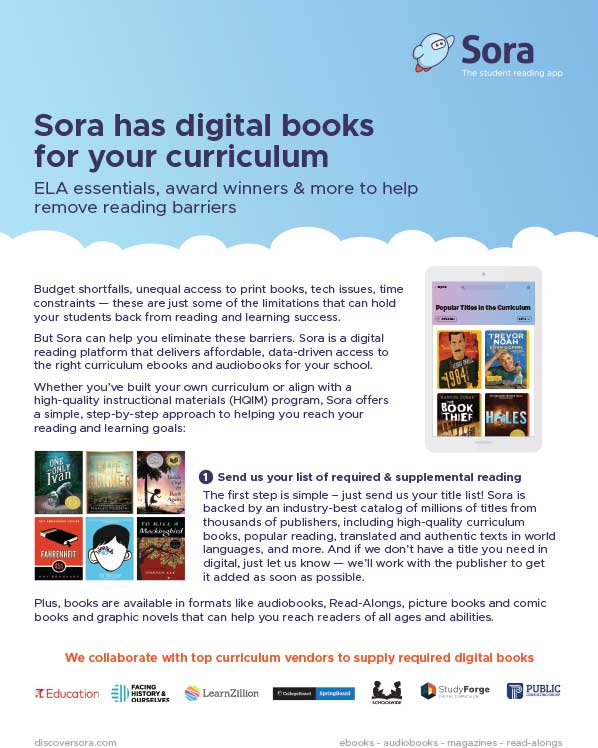 Sora for curriculum jacket cover