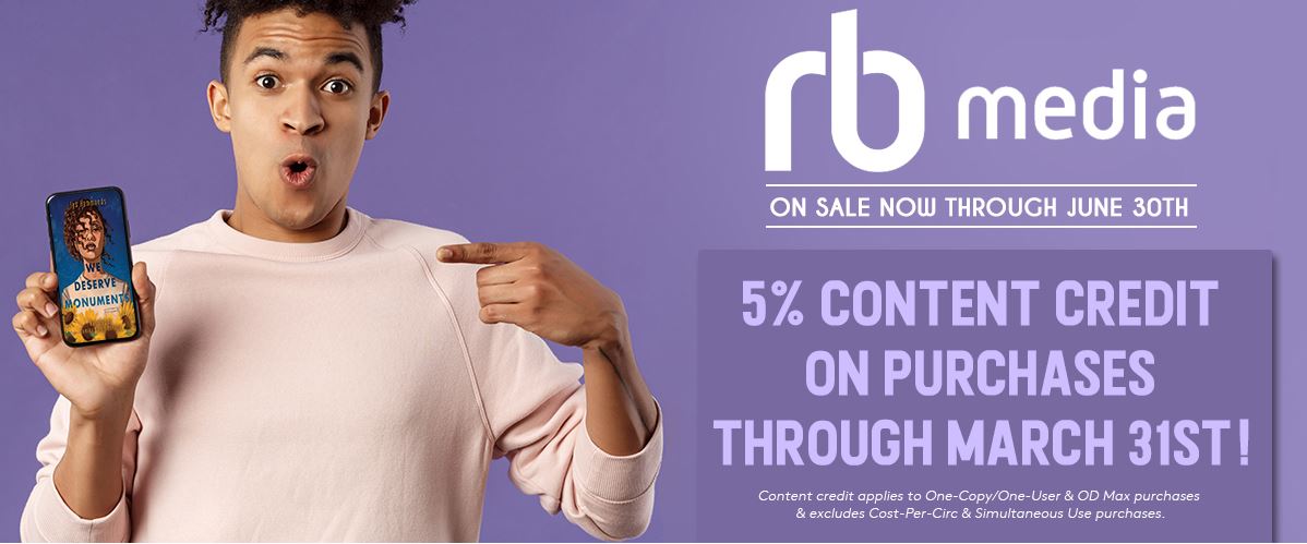 5% content credit on RBmedia purchases through March 31st (excludes Cost Per Circ and Sim Use purchases)