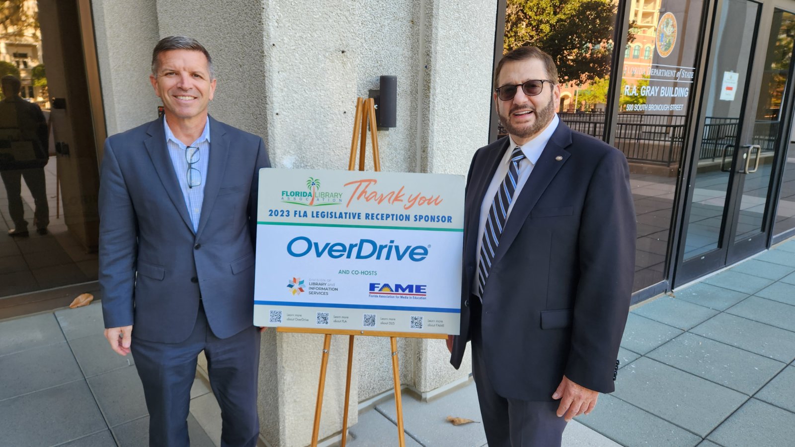 OverDrive founder and CEO Steve Potash recently attended FLA where OverDrive sponsored the legislative reception