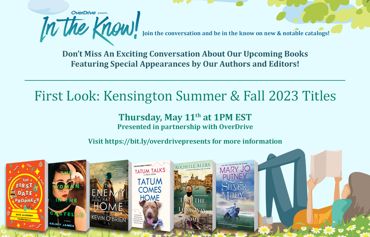 Be In the Know with Kensington books on May 11 at 1 pm