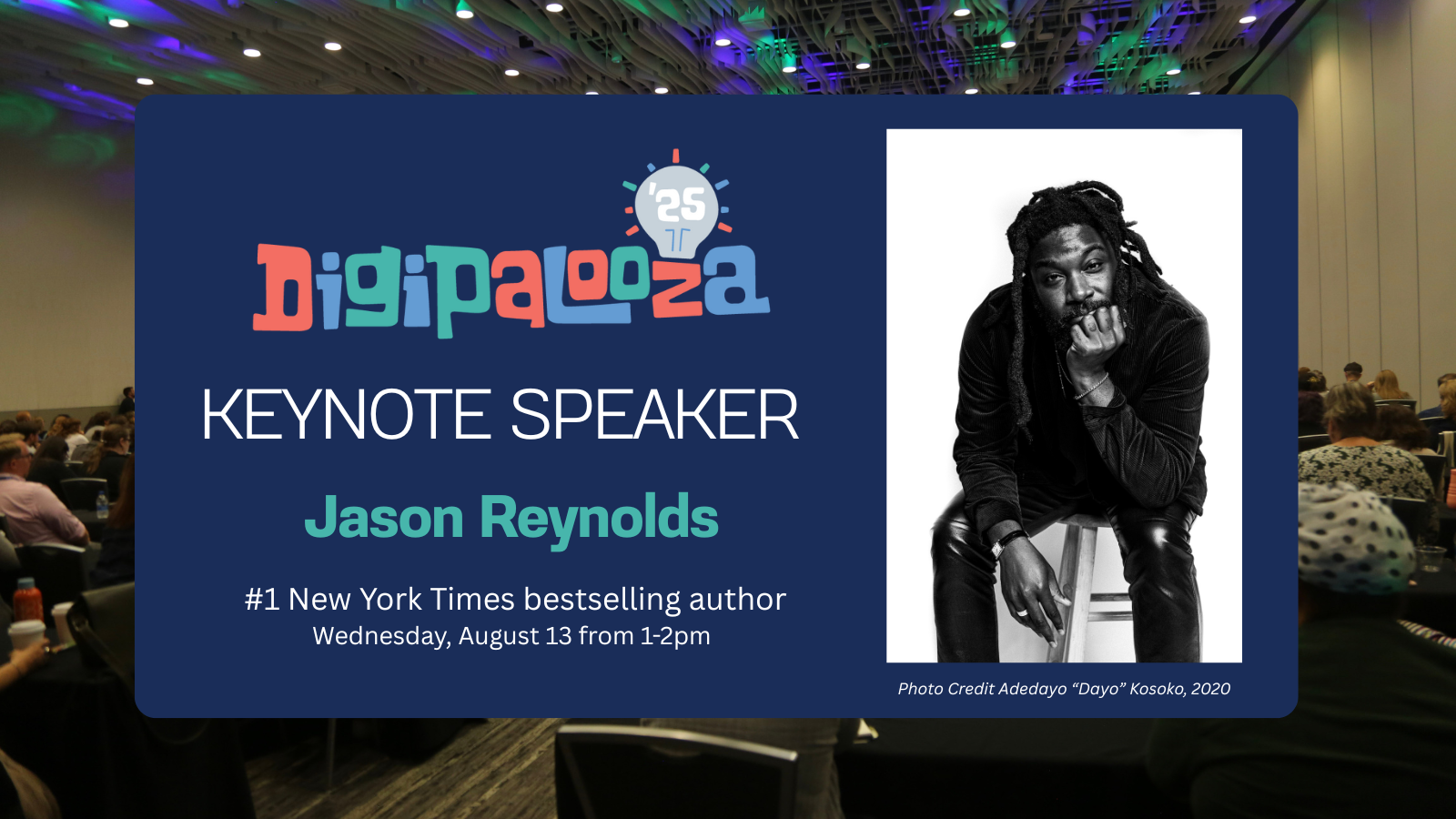 Hear from Literary Icon Jason Reynolds at Digipalooza!