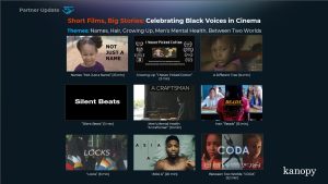 Screenshot of Short Films, Big Stories slide