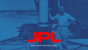Film poster of "JPL and the Space Age"