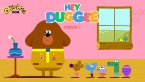 Title poster of "Hey Duggee"